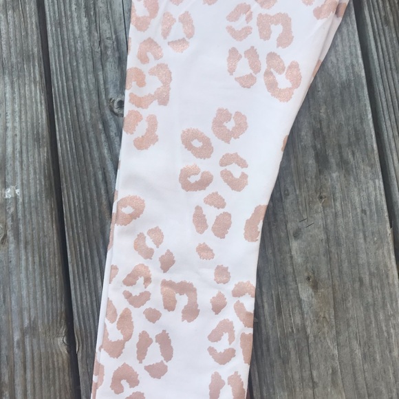 Rose gold leopard spiritual gangster leggings. - Picture 9 of 14